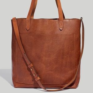 Madewell Medium Transport Tote English Saddle & free gift